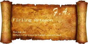 Firling Artemon névjegykártya